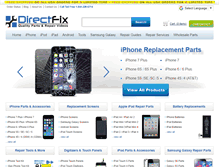 Tablet Screenshot of cellphoneparts.directfix.com